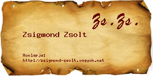 Zsigmond Zsolt névjegykártya