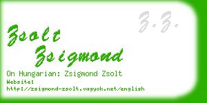 zsolt zsigmond business card